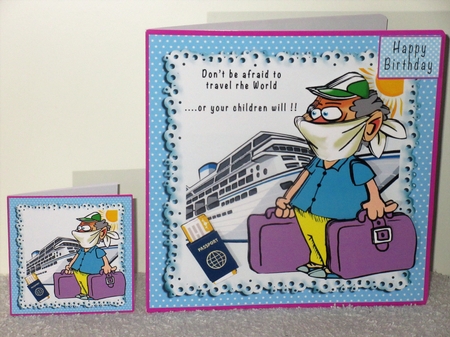 Dont Be Afraid To Travel The World - Decoupage by Wayne Swan