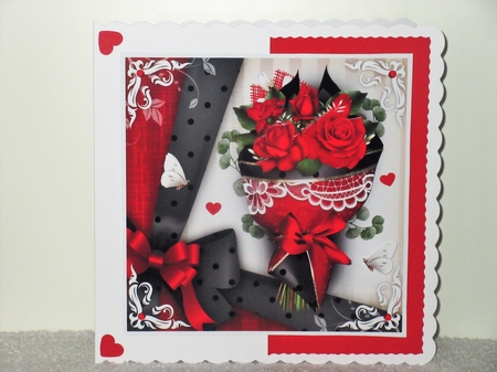 Red Black Roses Bouquet Mini Kit by Wayne Swan