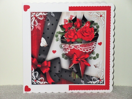 Red Black Roses Bouquet Mini Kit by Wayne Swan