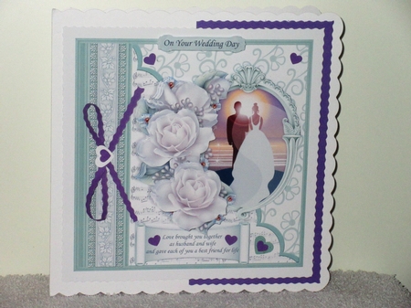 WEDDING DAY AT SUNSET Mint Decoupage Mini Kit by Wayne Swan