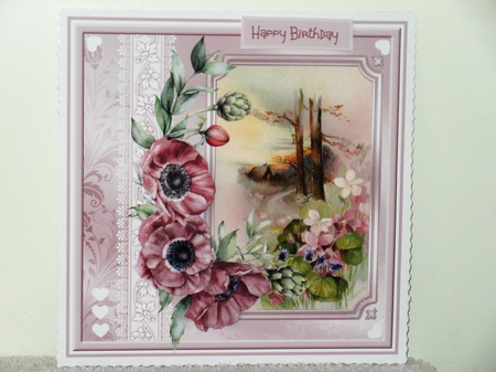 House up the hill 7x7 card by Wayne Swan