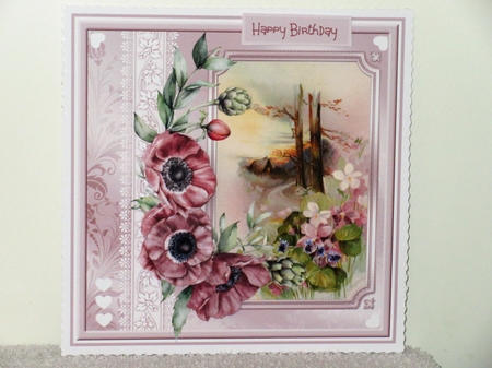 House up the hill 7x7 card by Wayne Swan