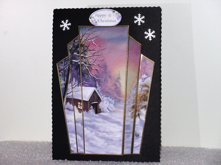 Art Deco Watercolour Stacker Winter Scenes 7 by Wayne Swan