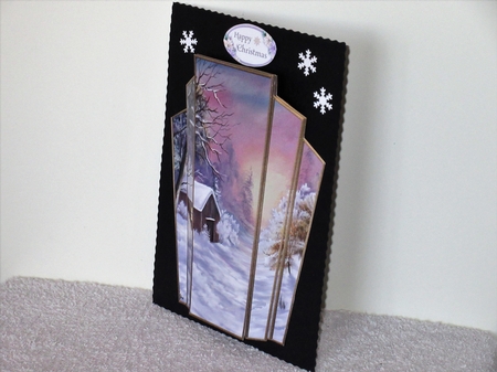 Art Deco Watercolour Stacker Winter Scenes 7 by Wayne Swan