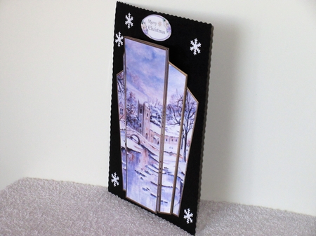 Art Deco Watercolour Stacker Winter Scenes 8 by Wayne Swan