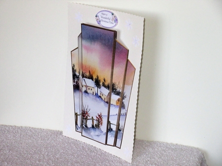 Art Deco Watercolour Stacker Winter Scenes 22 by Wayne Swan