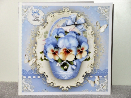 Blue Spring Summer Pansies Mini Kit by Wayne Swan
