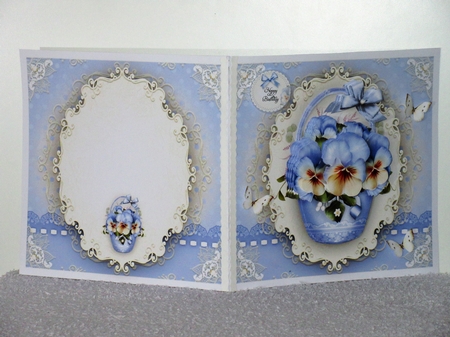 Blue Spring Summer Pansies Mini Kit by Wayne Swan
