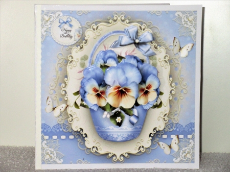 Blue Spring Summer Pansies Mini Kit by Wayne Swan