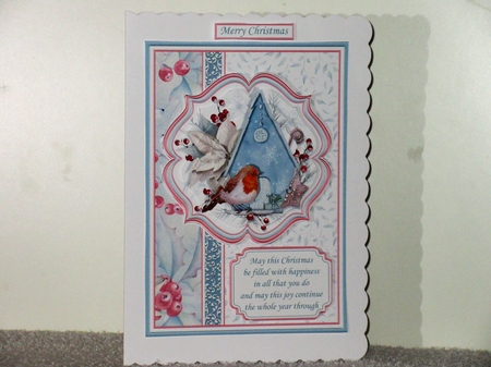 ROBIN & BIRDHOUSE Christmas A5 Portrait Pyramage & Insert Kit by Wayne Swan