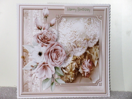 Celebrations rose 7x7 card by Wayne Swan