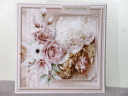 Celebrations rose 7x7 card by Wayne Swan