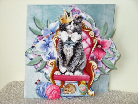 The Cats Whiskers 4 We are Not Amused! 6x6 Cards by Wayne Swan