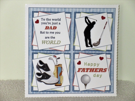 8x8 The world to me Dad golf mini kit by Wayne Swan