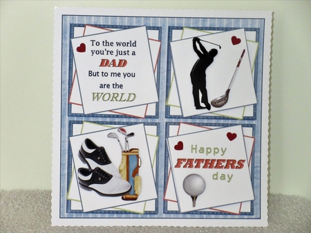 8x8 The world to me Dad golf mini kit by Wayne Swan