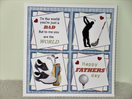 8x8 The world to me Dad golf mini kit by Wayne Swan