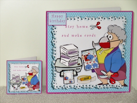 Stay Home And Make Cards - Decoupage by Wayne Swan