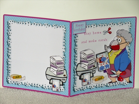 Stay Home And Make Cards - Decoupage by Wayne Swan