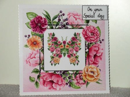 Gorgeous Watercolour Floral Butterfly 2 by Wayne Swan