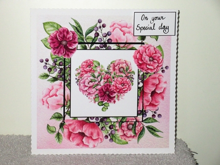 Gorgeous Watercolour Floral Heart 1 by Wayne Swan