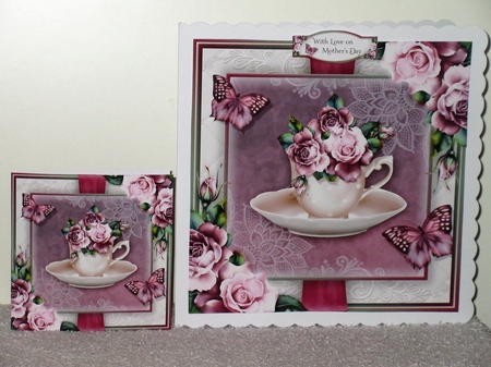 The Burgundy Rose Teacup by Wayne Swan
