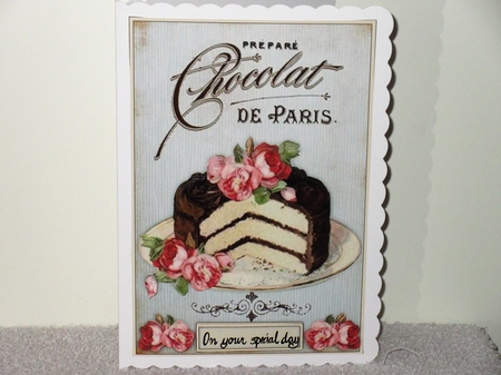 CAFE DE PARIS - ROSE CAKE TOPPER by Wayne Swan