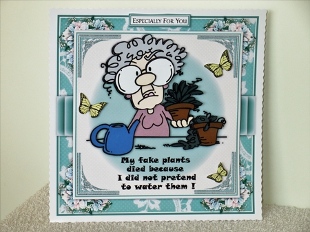 Grumpy Gertrude - Fake Plants Mini Card Kit by Wayne Swan