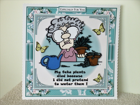Grumpy Gertrude - Fake Plants Mini Card Kit by Wayne Swan