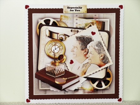 Elderly Couple Lovely Memories Card Mini Kit by Wayne Swan