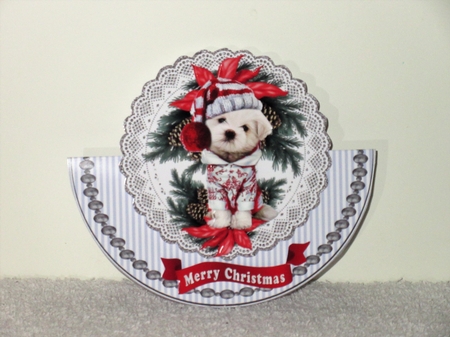 Christmas Puppy Rocker Card by Wayne Swan