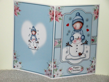Andy With Snowman A5 Mini Kit by Wayne Swan