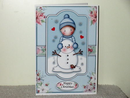Andy With Snowman A5 Mini Kit by Wayne Swan