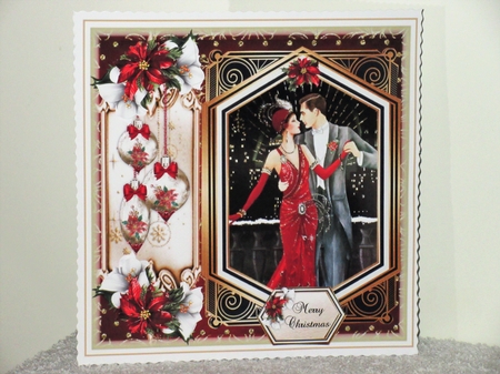 Art Deco Christmas Couple 3 Mini Page Kit  by Wayne Swan