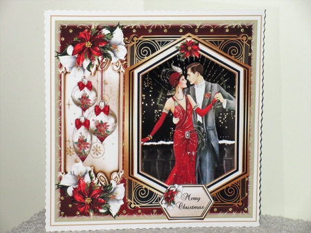 Art Deco Christmas Couple 3 Mini Page Kit  by Wayne Swan