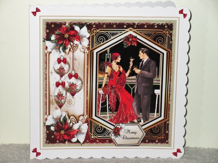 Art Deco Christmas Couple 4 Mini Page Kit  by Wayne Swan