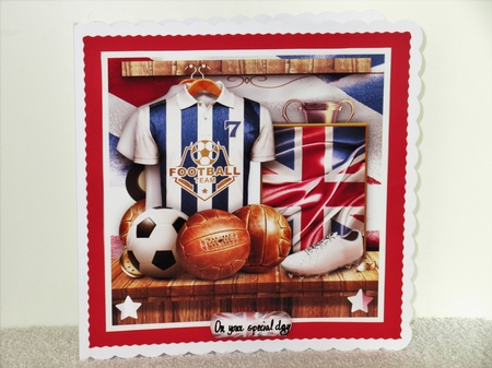 Male Card Sport UK Football Themed Mini Kit by Wayne Swan
