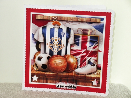 Male Card Sport UK Football Themed Mini Kit by Wayne Swan