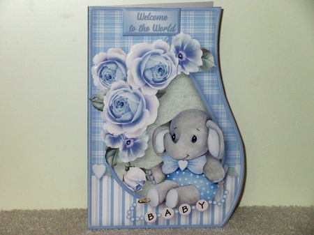 Baby Boy - Curved Edge Card Mini Kit by Wayne Swan