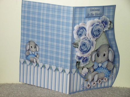 Baby Boy - Curved Edge Card Mini Kit by Wayne Swan