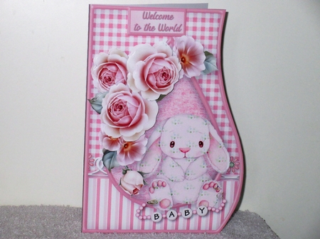 Baby Girl - Curved Edge Card Mini Kit by Wayne Swan