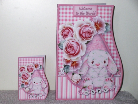Baby Girl - Curved Edge Card Mini Kit by Wayne Swan