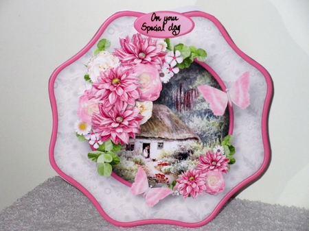 Cottage Garden - Wavy Octagon Card Mini Kit by Wayne Swan