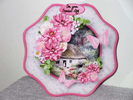 Cottage Garden - Wavy Octagon Card Mini Kit by Wayne Swan