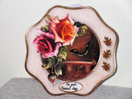 Hint of Autumn - Wavy Octagon Card Mini Kit by Wayne Swan