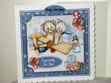 Teddy Airplane Christmas Mini Kit by Wayne Swan
