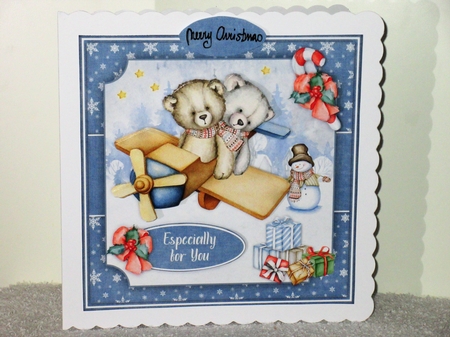 Teddy Airplane Christmas Mini Kit by Wayne Swan