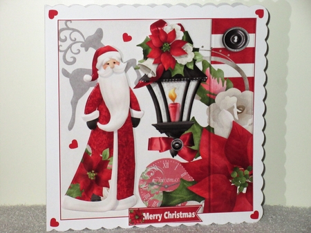 8x8 Santa with lantern mini kit by Wayne Swan