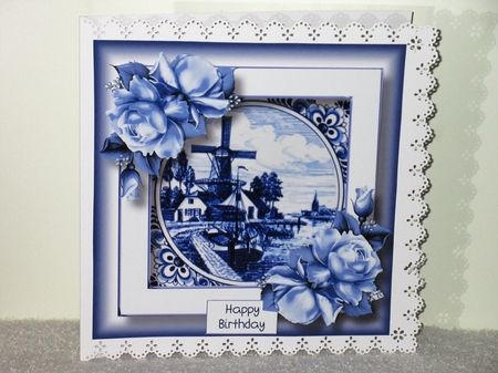 Delft Blue Tiles & Roses Bumper Kit 1 by Wayne Swan
