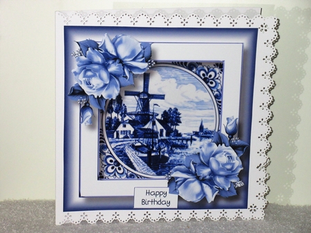 Delft Blue Tiles & Roses Bumper Kit 1 by Wayne Swan