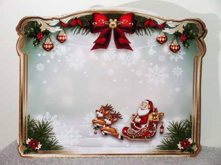 Christmas Santa Claus with Reindeers in the Sky Mini Kit by Wayne Swan